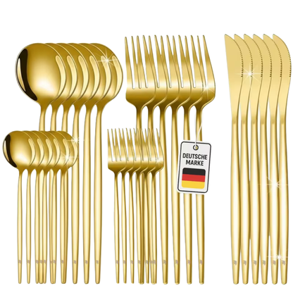 30-teiliges Premium Besteck f. 6 Personen